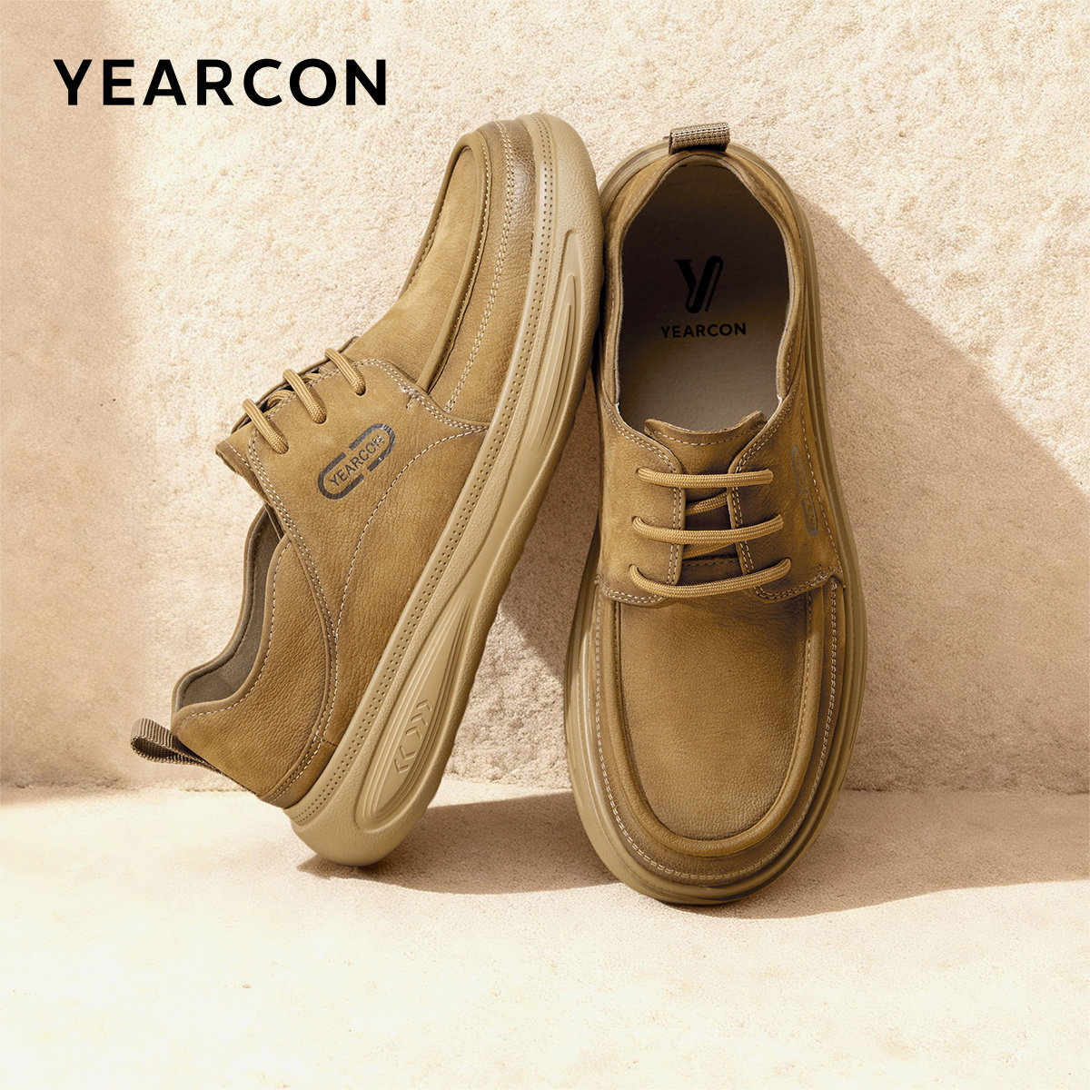 意尔康男鞋2026春季新款真皮男士运动休闲鞋低帮工装鞋软底轻便,淘宝优惠券,粉丝福利购,淘宝优惠卷