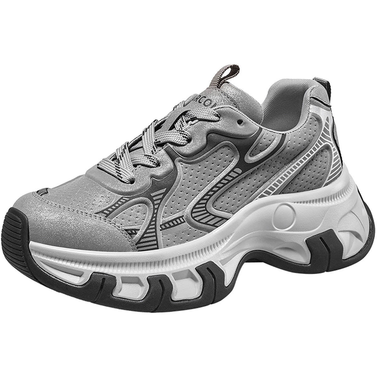 意尔康女鞋2025新款老爹鞋运动休闲厚底百搭时尚潮酷女士单鞋,淘宝优惠券,粉丝福利购,淘宝优惠卷