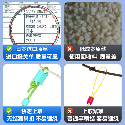 免调漂七星漂成品主线组高端正品台钓鱼线套装全套高灵敏鲫鱼专用 - 图2