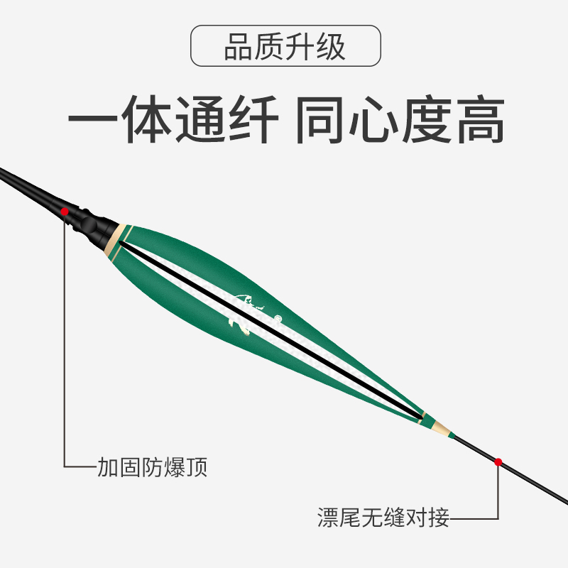 正品远投大物浮漂纳米夜光电子加粗醒目日夜两用灵敏鱼漂套装全套-图1