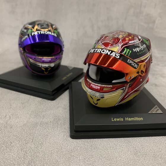 Spot 1 5 Spark Hamilton 2019 Six Crown Golden Helmet 2020 Abu Dhabi Seven Crown Helmet Model