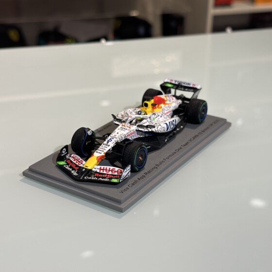 Now 1 43 SPARK F1 Hajar Toro Rosso RB02 Miami British artist specially painted car model