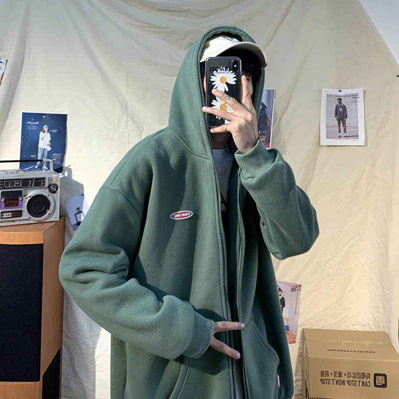 新款开衫连帽卫衣男士2020百搭上衣 vesibo卫衣