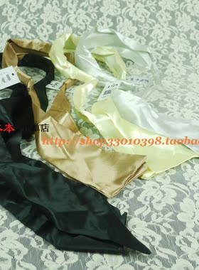欧美风黄色尼龙飘带宽边发卡
