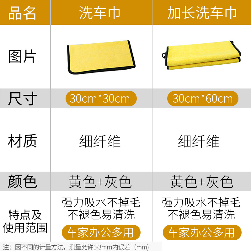 擦车布专用巾不掉毛不留痕汽车用洗车毛巾吸水加厚抹布非鹿皮巾 - 图0