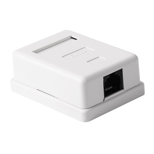 RJ45接线盒CAT5E网络接线盒1进1出8P8C桌面盒8芯单双口网线分线盒 - 图3