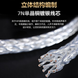 甬威单晶铜镀银卡农公对母话筒线 XLR公对母适用于莱维特电容话筒动圈麦艾肯声卡调音台功放效果器音频连接线