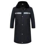 Расширенная холодная одежда для оболочки отражающая безопасность хлопковое пальто рабочее время работа с шерстяным воротником с капюшоном может быть отдельно охраняемой мужской зимой