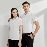 Модная футболка polo для работы, короткий рукав, услуга «вышивка логотипа»