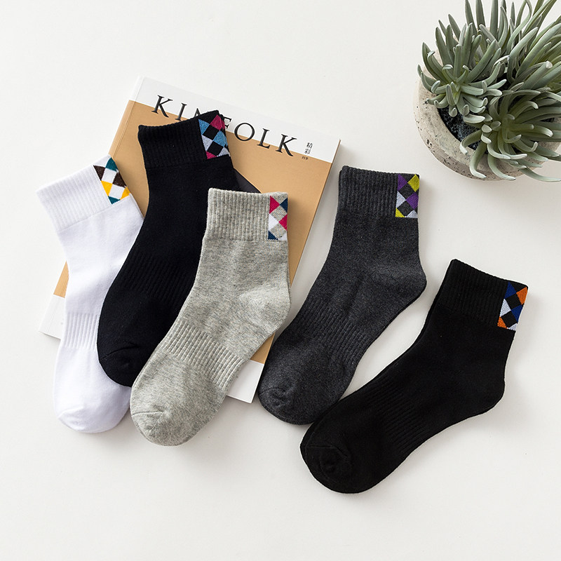 新品男士秋冬纯色中筒休闲加厚袜 zedeye短袜/打底袜/丝袜/美腿袜