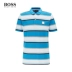 HUGO BOSS Hugo Bos Men 2019 mùa thu và mùa đông mới kinh doanh áo sơ mi cotton sọc trắng xanh sọc trắng - Polo áo phông polo nam Polo