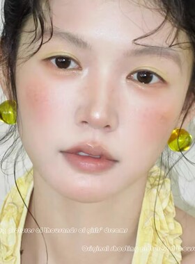 夏日显脸小透明大珠耳钉免打孔