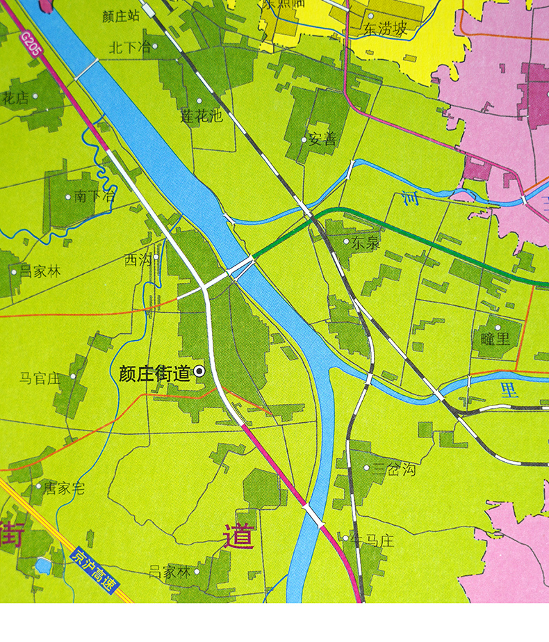 【官方直营】钢城区地图济南市钢城区政区地图约108X78cm纸张折叠便携版-图1