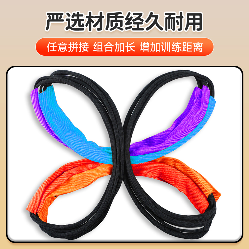 多功能蝴蝶敏捷梯折叠跳格子跨栏架跳格梯儿童体能训练器材软绳梯 - 图2