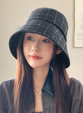 英伦复古显脸小保暖渔夫帽女