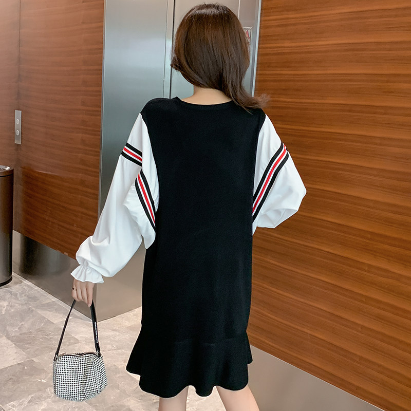 孕妇装春秋款上衣2020潮妈连衣裙 宝朵儿连衣裙