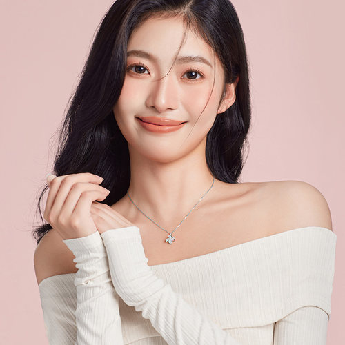 Julius/聚利时925银项链女旋转风车锁骨链轻奢小众生日礼物送女友 - 图2