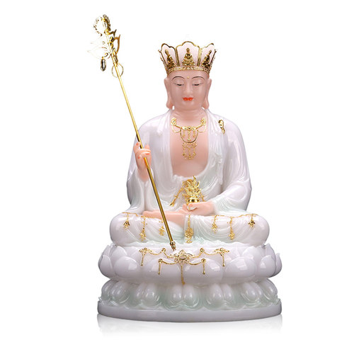 慈缘阁汉白玉实心天清地藏王菩萨像地藏菩萨像地藏王佛像地藏佛像 - 图3