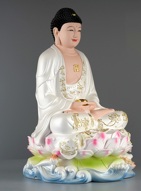 陶瓷彩如来佛祖释迦牟尼佛像