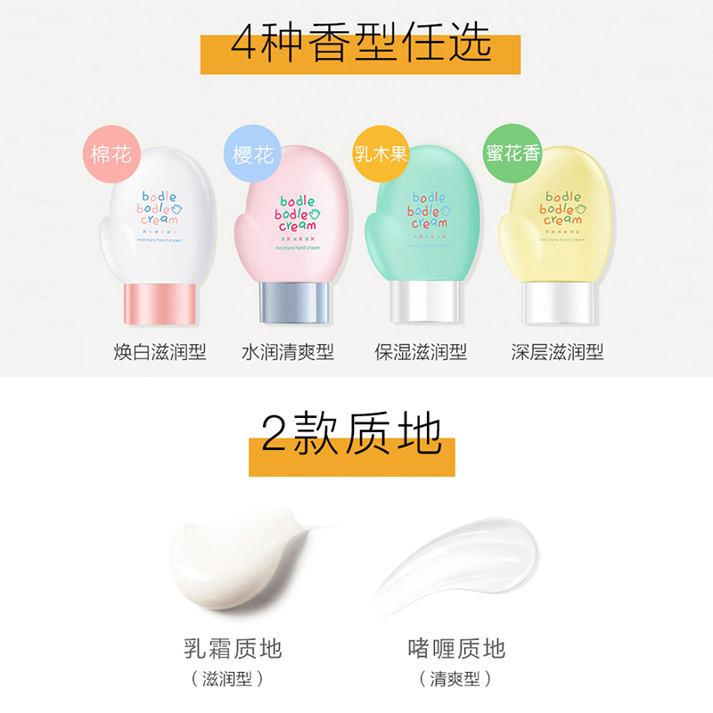 晶宝国际海外专营店韩国bodle护手霜滋润保湿补水美白秋冬防干裂嫩白便携小巧随身女0