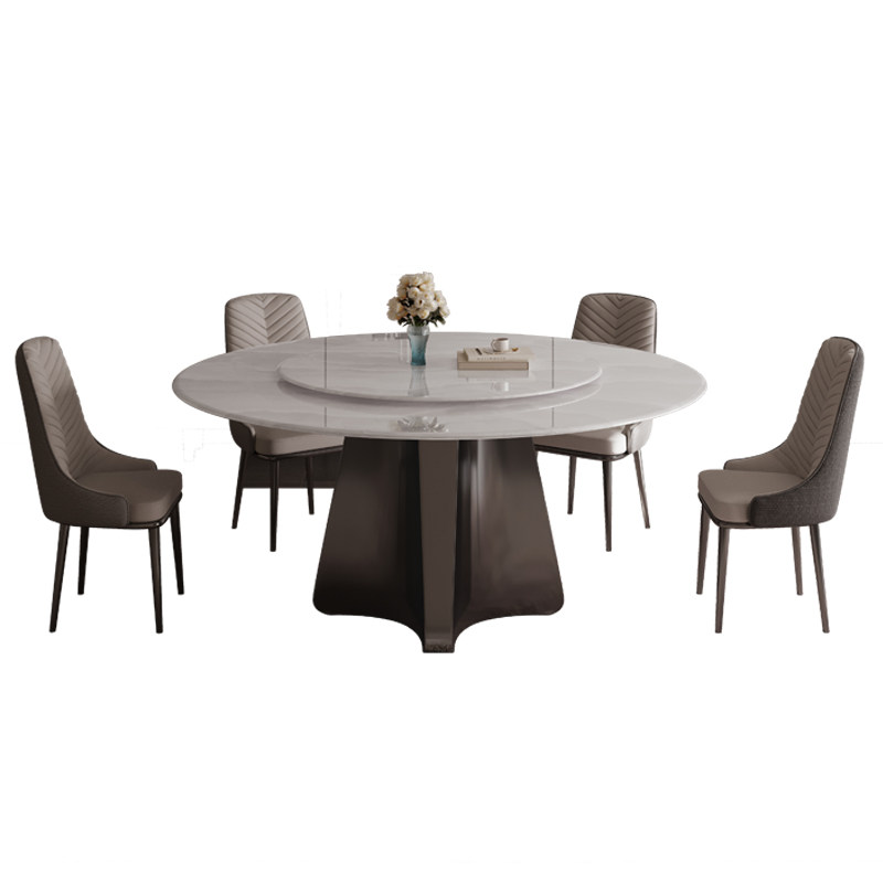 新款大理石餐桌圆桌超晶石意式高档奢石现代轻奢微晶石圆形吃饭桌,淘宝优惠券,粉丝福利购,淘宝优惠卷
