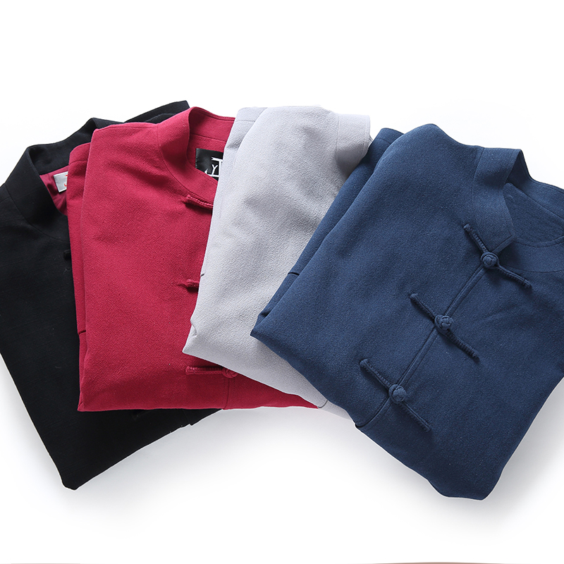 唐装中国风套装男款中老年男士纯棉 易邦斯丹民族服装