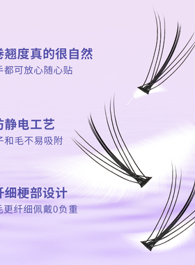 h型平度假睫毛宏佰俪自然纤长