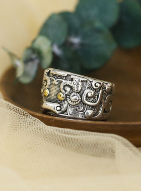 男女款s925银民族风山海经神兽