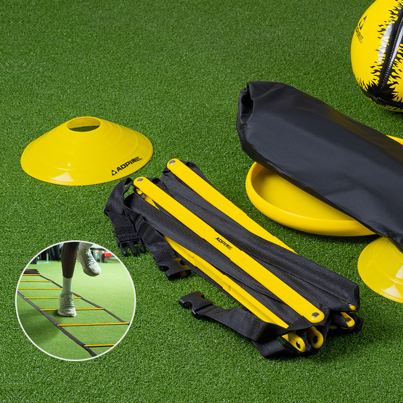 奥匹足球敏捷梯固定式软梯绳梯灵敏梯速度梯步伐训练篮球训练器材 - 图3