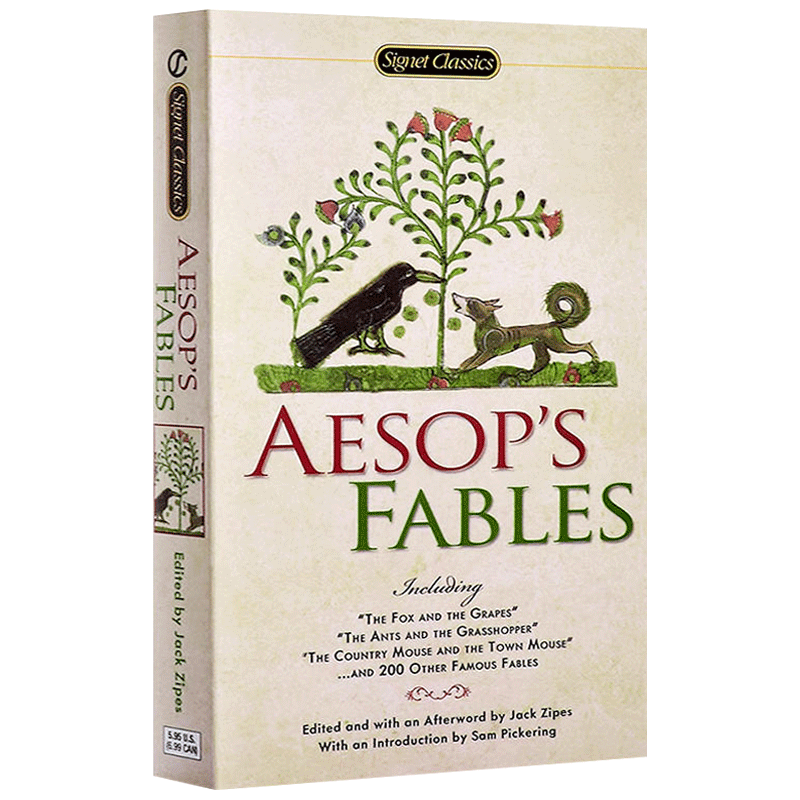 华研原版 伊索寓言 英文原版 Aesop's Fables 203个故事英语经典文学小说名著正版进口书籍 英文版搭呼啸山庄数星星夏洛的网小妇人 - 图1