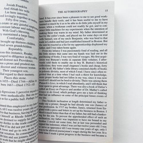 富兰克林自传及作品集 英文原版名人传记 The Autobiography and Other Writings  美国独立宣言起草人 英文版进口书籍正版 - 图1