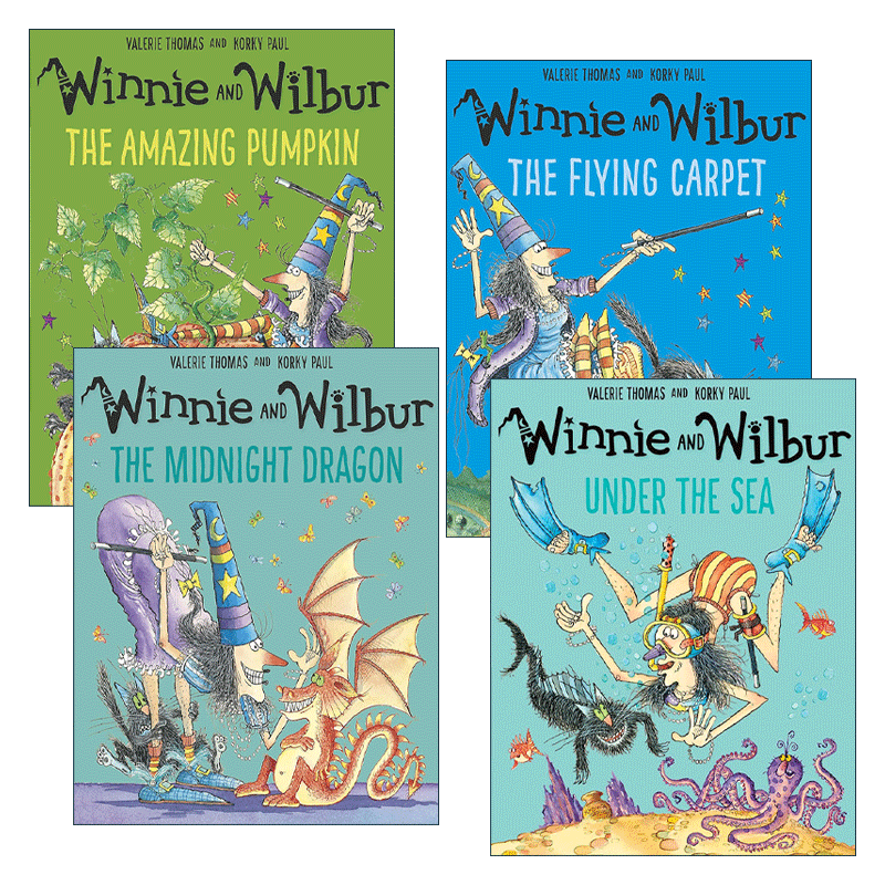 英文原版 Winnie and Wilbur 女巫温妮绘本4册 吴敏兰书单 儿童图画故事书 英文版 进口英语原版书籍 - 图1