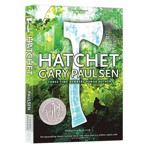 Hatchet手斧男孩 英文原版 短斧英文版 一个小男孩和一把手斧的荒野生存 纽伯瑞奖 儿童文学故事励志小说搭数星星别有洞天夏洛的网 - 图0