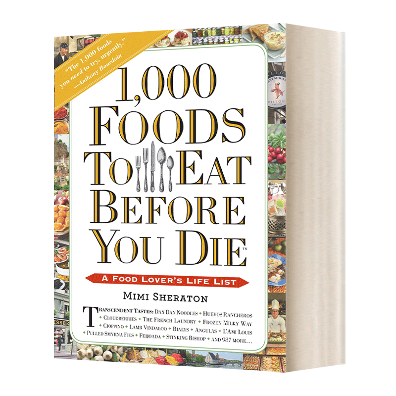 英文原版 1000 Foods to Eat Before You Die 死前要吃的1000种食物 英文版 进口英语原版书籍