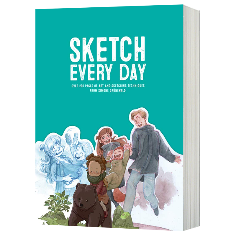 每日素描 100个简单绘画练习 英文原版 Sketch Every Day 英文版进口原版英语书籍
