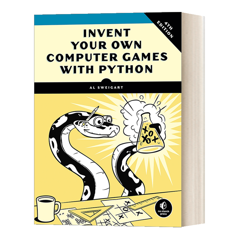 英文原版 Invent Your Own Computer Games with Python  4th Edition Python游戏编程快速上手 第四版 Al Sweigart - 图1