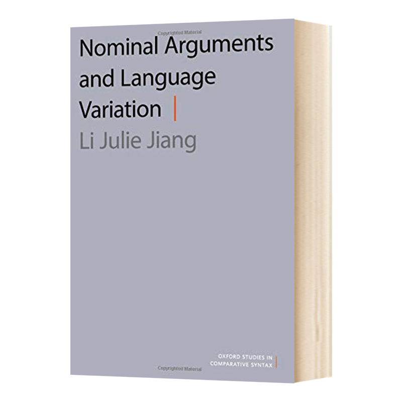 标称参数与语言变异 英文原版 Nominal Arguments and Language Variation 英文版 进口英语原版书籍 - 图0