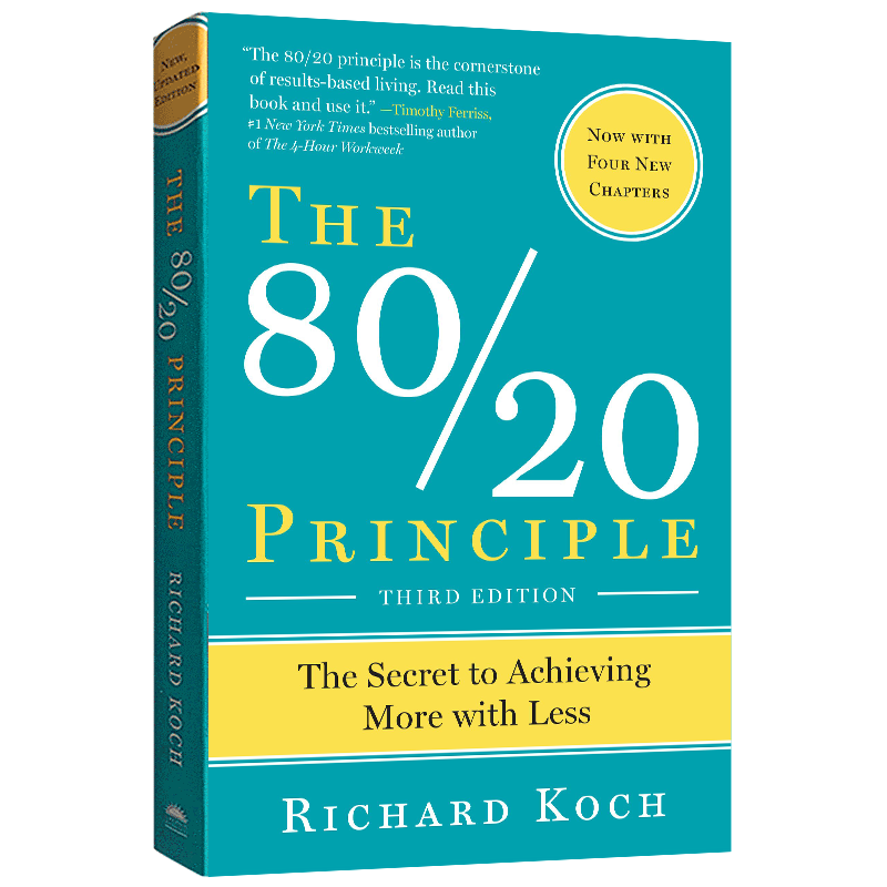 二八法则 英文原版管理书籍 The 80/20 Principle 理查德科克 Richard Koch 英文版 正版进口书搭成为一个经理原子习惯自控力 - 图1