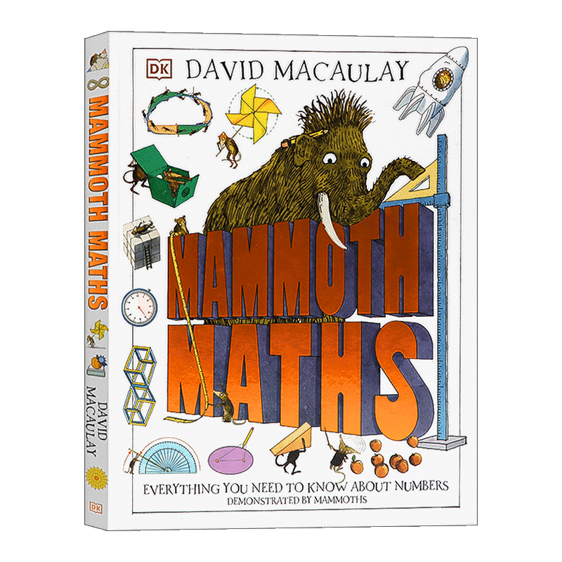 华研原版英文原版 Mammoth Math儿童趣味数学形状认知启蒙精装英文版进口英语原版书籍_虎窝淘
