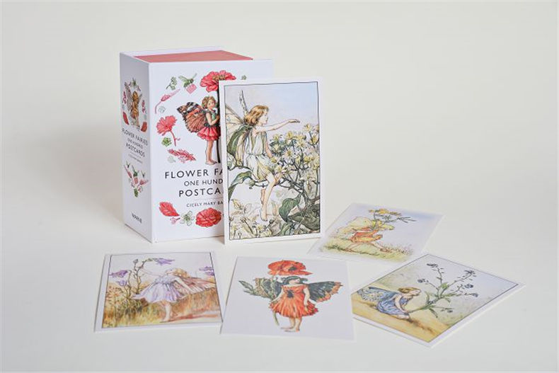 华研原版 花仙子明信片100张 英文原版 Flower Fairies One Hundred Postcards  手绘明信片 花精灵 周边 英文版进口英语书籍 - 图1