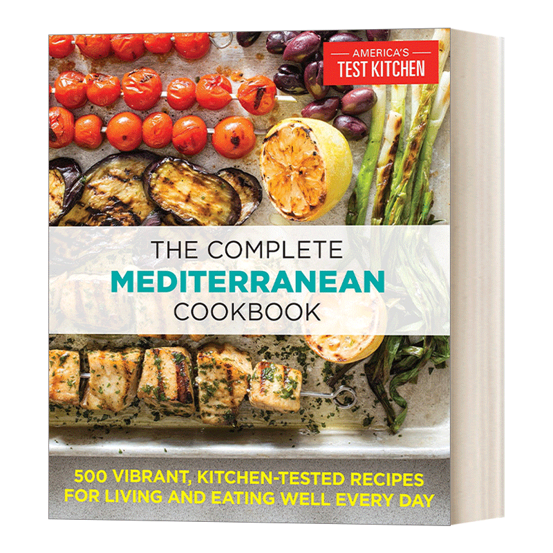 英文原版 The Complete Mediterranean Cookbook 地中海美食大全 500种可靠食谱 America's Test Kitchen 英文版 进口英语原版书 - 图1