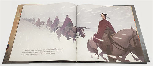 花木兰 巾帼英雄 英文原版 Mulan The Legend of the Woman Warrior 木兰从军记 儿童故事绘本 女战士传奇 传统故事书 精装 英文版 - 图2