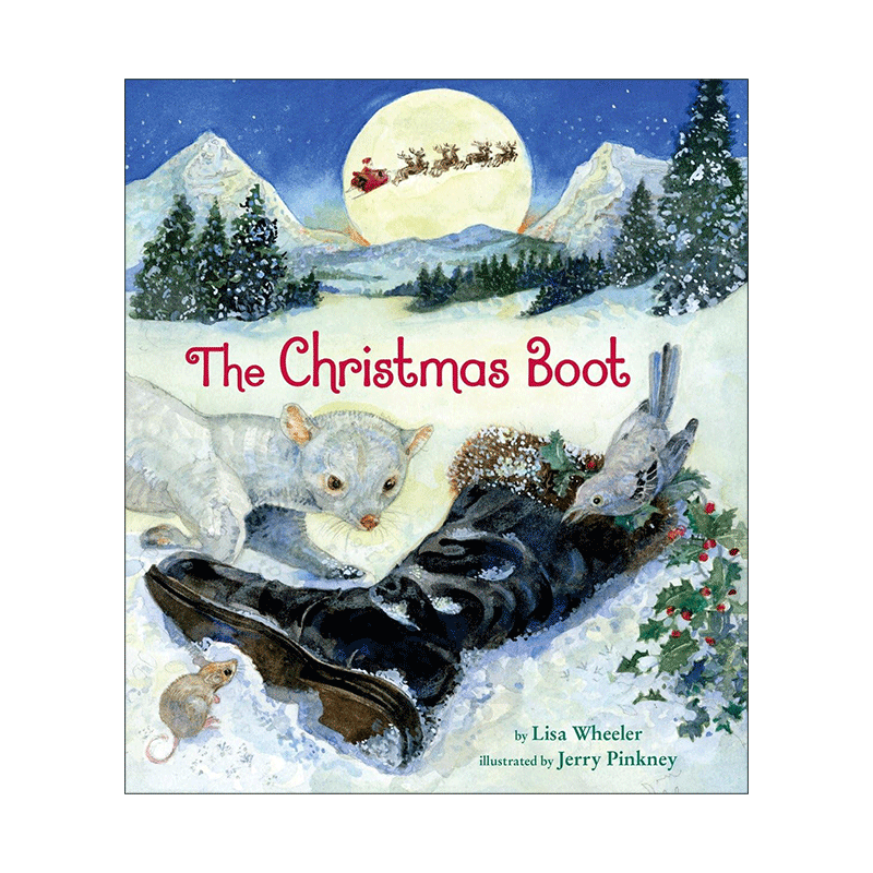 英文原版 The Christmas Boot 圣诞靴 儿童精装绘本 6次凯迪克奖得主Jerry Pinkney杰里·平克尼插画 英文版 进口英语原版书籍