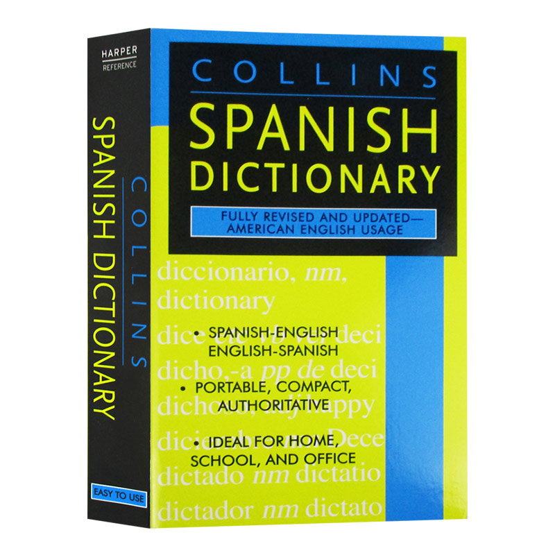 正版 西英双语字典 英文原版书 Collins Spanish Dictionary 柯林斯西班牙语英语词典辞典 英文版学习工具书 进口书籍 - 图0