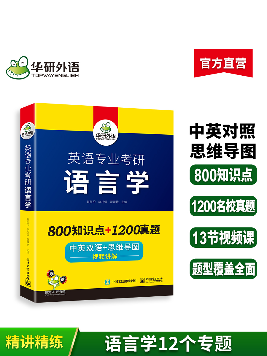 华研外语 英语专业考研语言学 备考2025 中英双语+思维导图 考点梳理 历年真题 视频讲解 可搭英专基础英语+英美文学 - 图2