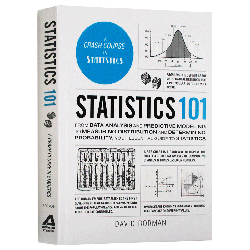 华研原版 101系列统计学英文原版 Statistics 101全英文版进口英语书籍-图3