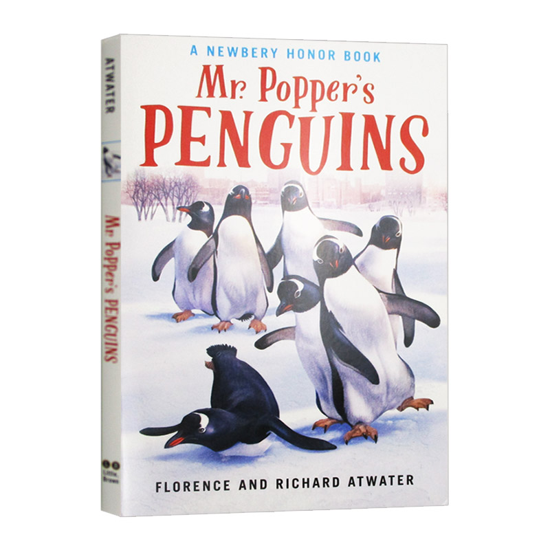 波普先生的企鹅 英文原版 Mr Popper's Penguins 纽伯瑞儿童文学奖银奖 国际大奖小说 理查德阿特沃特 Richard Atwater 英文版书籍 - 图0