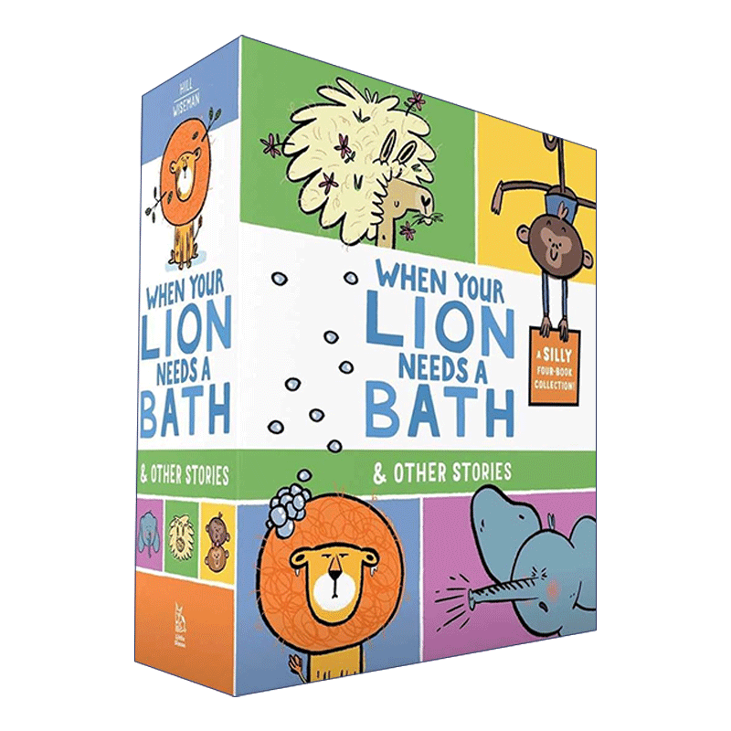 当狮子需要洗澡时及其它故事4册盒装 英文原版绘本 When Your Lion Needs a Bath & Other Stories 儿童常识教育 英文版进口英语书,淘宝优惠券,粉丝福利购,淘宝优惠卷