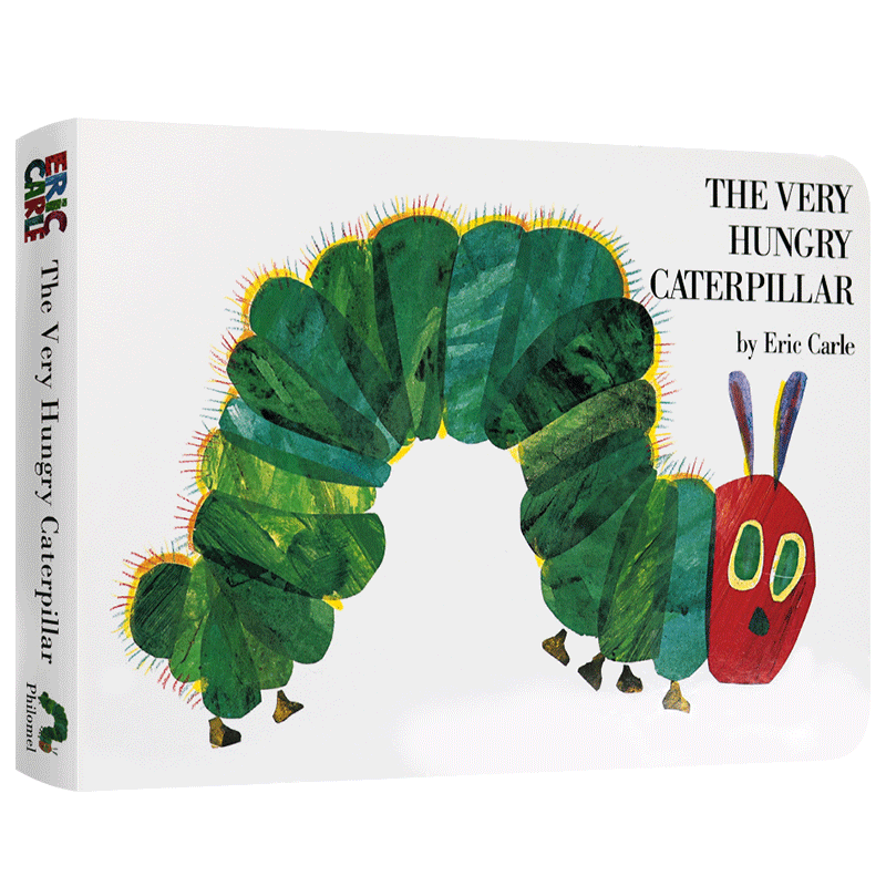 好饿的毛毛虫英语绘本The very hungry caterpillar 好饥饿的毛毛虫进口英文原版儿童启蒙纸板洞洞书籍我是一只兔子I am a Bunny - 图3