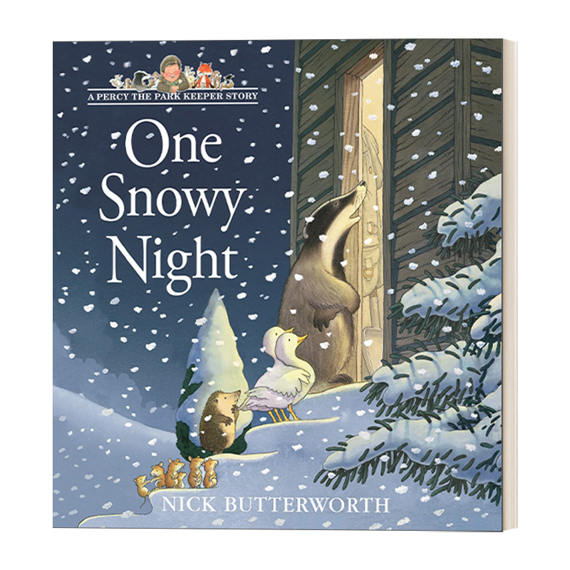 英文原版 One Snowy Night 下雪了，外面冷 帕西爷爷的爱心公园系列 英文版 进口英语原版书籍 - 图0
